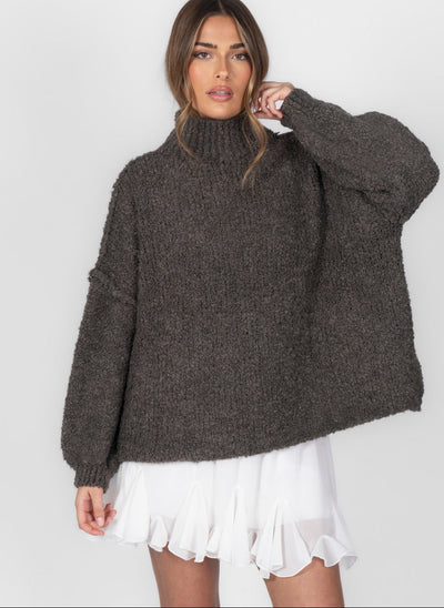 Bouclé Oversize Pullover