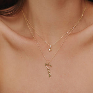 Edle Herz Halskette 14K Gold - JEWELINA