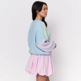 Pastell Velvet Oversized Cardigan