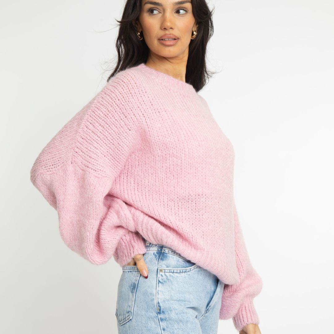 Essential Oversize Knit - Soft Rosa / Onesize