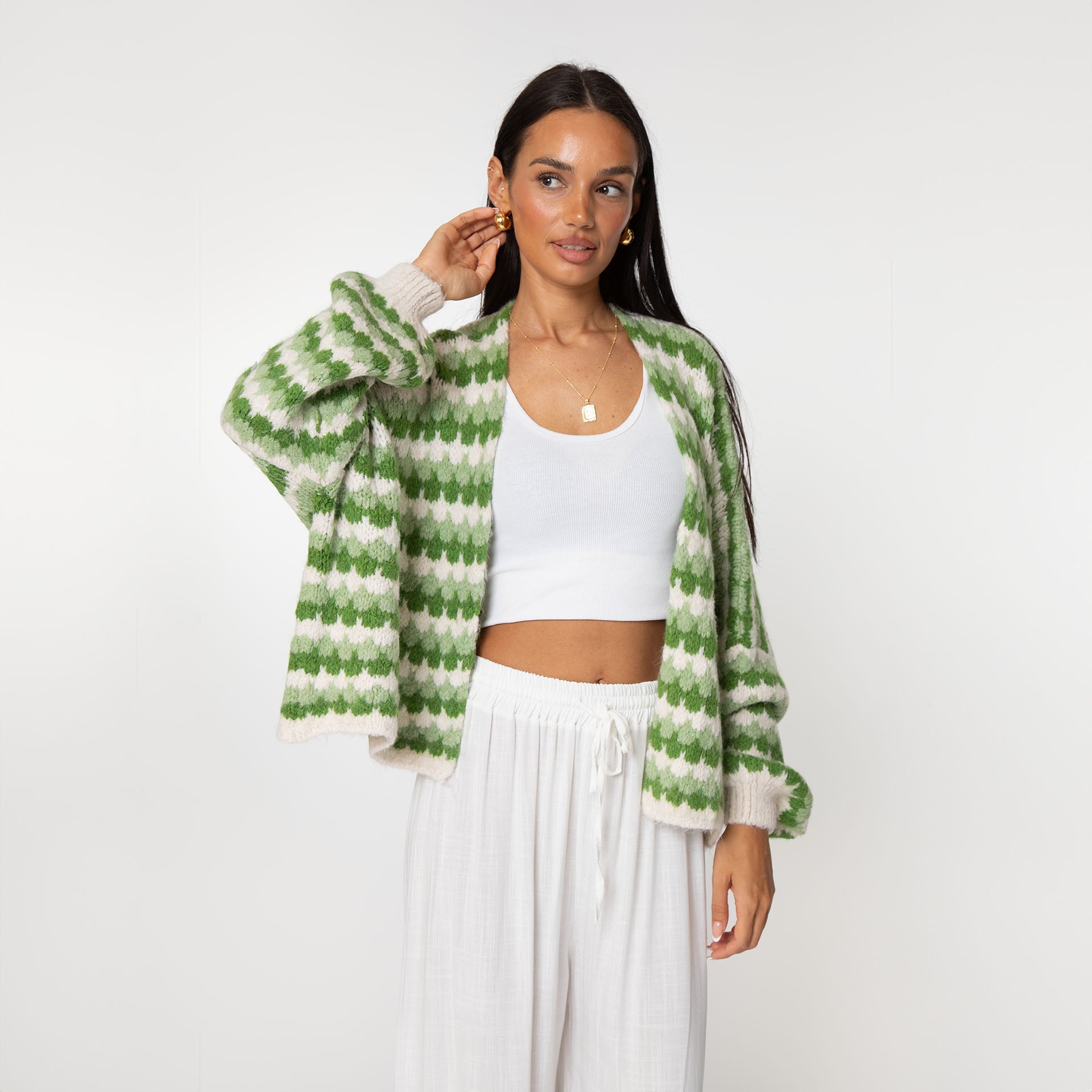 Cozy Pastel Oversized Cardigan