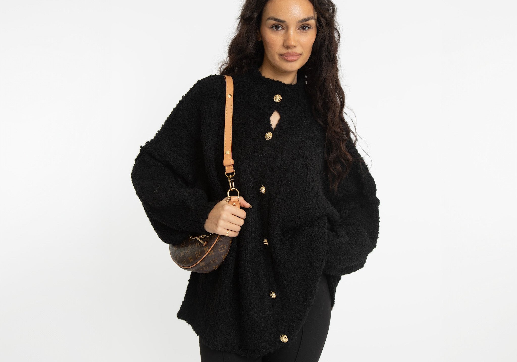 Bouclé Oversized Cardigan "CozyGlam"