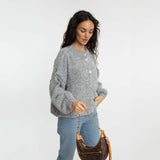 Bouclé Oversized Cardigan Short "CozyGlam"