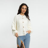 Bouclé Oversized Cardigan Short "CozyGlam"