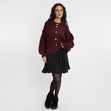 Bouclé Oversized Cardigan Short "CozyGlam"