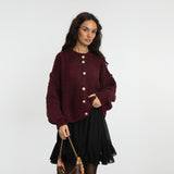 Bouclé Oversized Cardigan Short "CozyGlam"