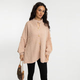 Bouclé Oversized Cardigan "CozyGlam"