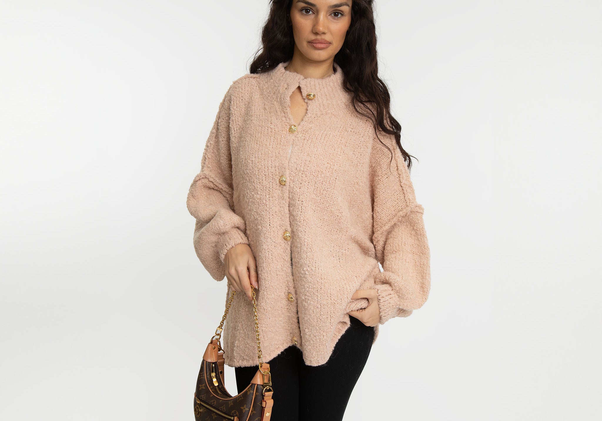 Bouclé Oversized Cardigan "CozyGlam"