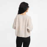 Oversize Mohair Cardigan mit Knöpfen