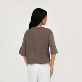 Kurzarm-Strickcardigan