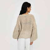 Feiner Lochstrick Cardigan