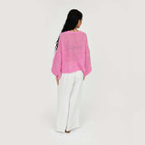 Feiner Lochstrick Cardigan