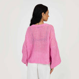 Feiner Lochstrick Cardigan