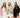 3er Pack Oversized Cardigan "CozyGlam" Soft Rosa/ Beige / Black - JEWELINA