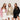 3er Pack Oversized Cardigan "CozyGlam" Soft Rosa/ Beige / Black - JEWELINA