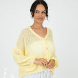 Feiner Lochstrick Cardigan