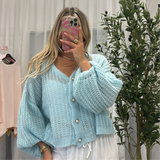 Feiner Lochstrick Cardigan