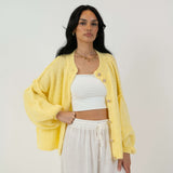 Oversized Cardigan Short "CozyGlam"