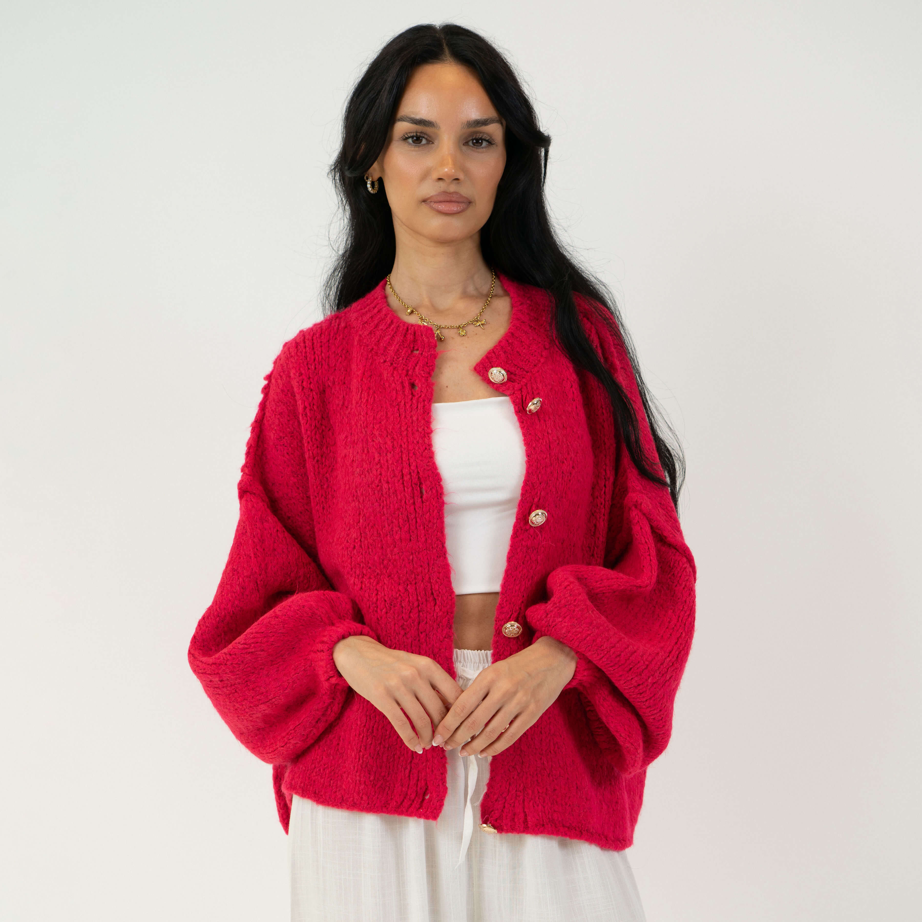 Oversized Cardigan Short "CozyGlam"