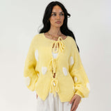 Herz Schleifen Cardigan