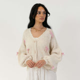 Oversize Mini Schleifen Cardigan