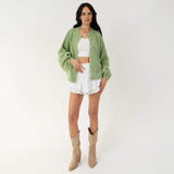 Oversized Cardigan Short "CozyGlam"