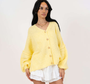 CozyGlam Oversize V-Cardigan