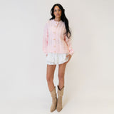 Short Oversize Zopfmuster Cardigan