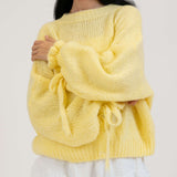 Oversize-Pullover mit Schleifenärmeln