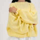 Oversize-Pullover mit Schleifenärmeln