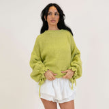Oversize-Pullover mit Schleifenärmeln