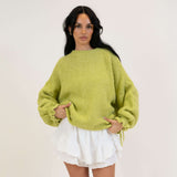 Oversize-Pullover mit Schleifenärmeln