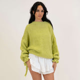 Oversize-Pullover mit Schleifenärmeln