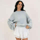 Oversize-Pullover mit Schleifenärmeln
