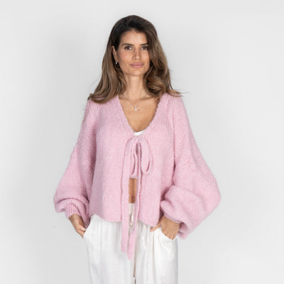 Oversize Tie Cardigan