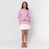 Short Oversize Zopfmuster Cardigan
