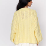 Short Oversize Zopfmuster Cardigan