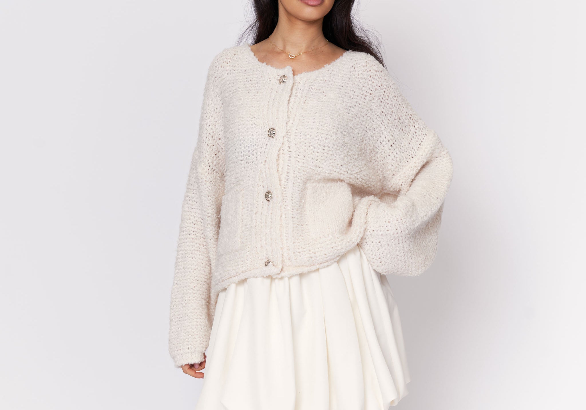 Cozy Bouclé Cardigan