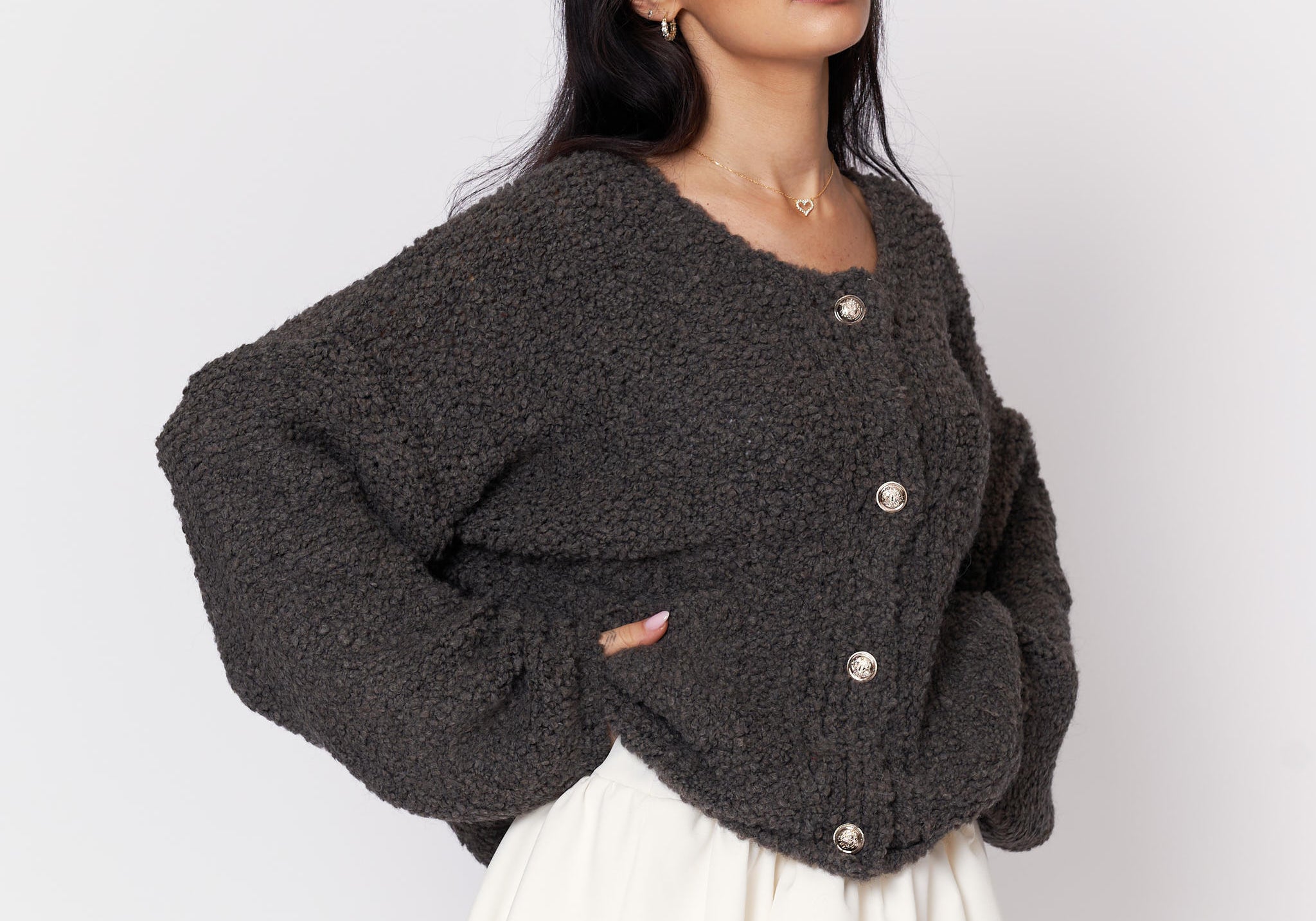 Cozy Bouclé Cardigan