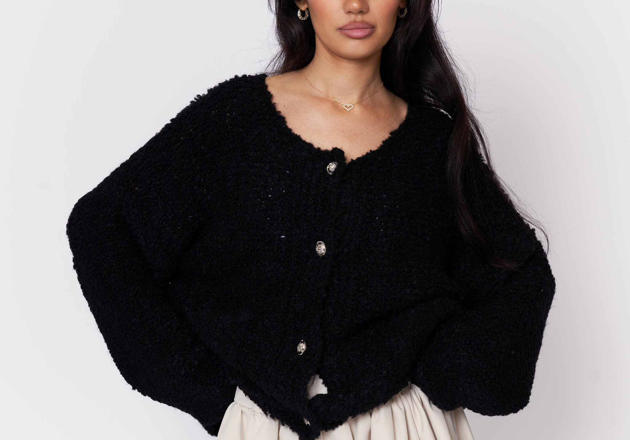 Cozy Bouclé Cardigan