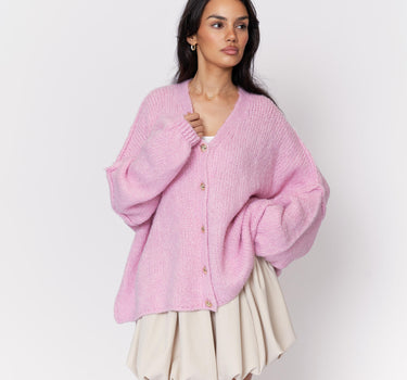 CozyGlam Oversize V-Cardigan
