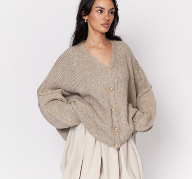 CozyGlam Oversize V-Cardigan