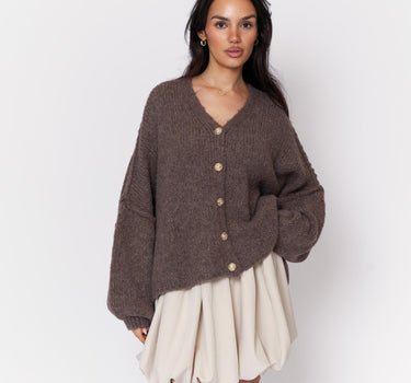 CozyGlam Oversize V-Cardigan