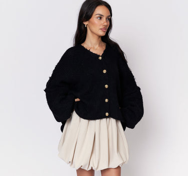 CozyGlam Oversize V-Cardigan