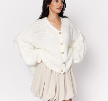 CozyGlam Oversize V-Cardigan