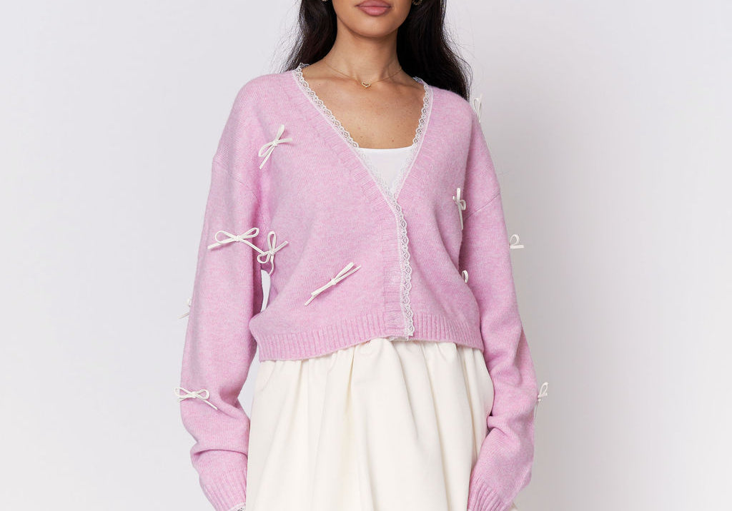 Soft Bow Cardigan