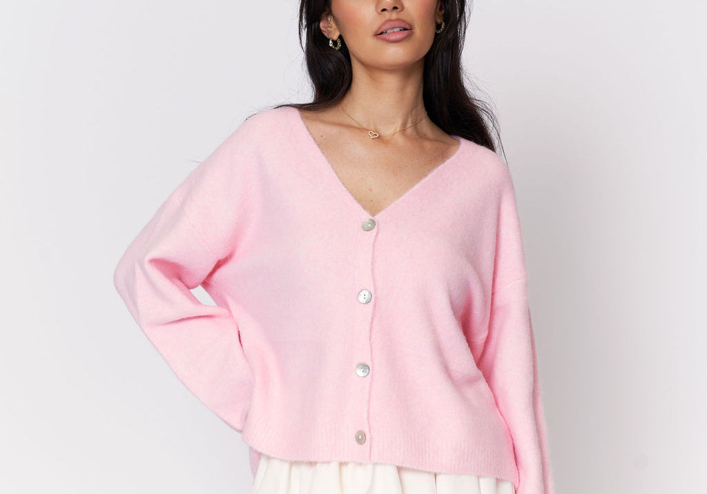 Soft V Knit Cardigan