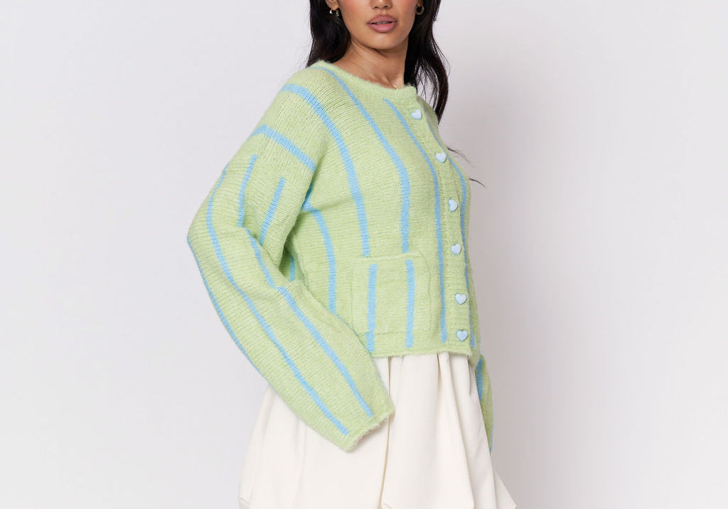 Sweetheart Stripe Cardigan