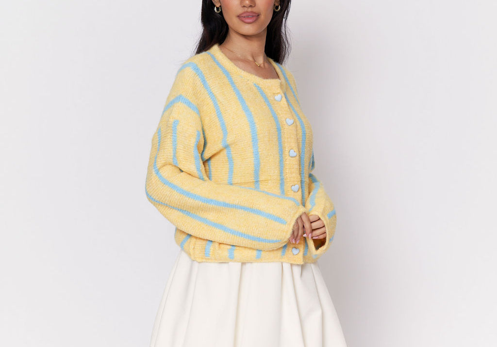 Sweetheart Stripe Cardigan