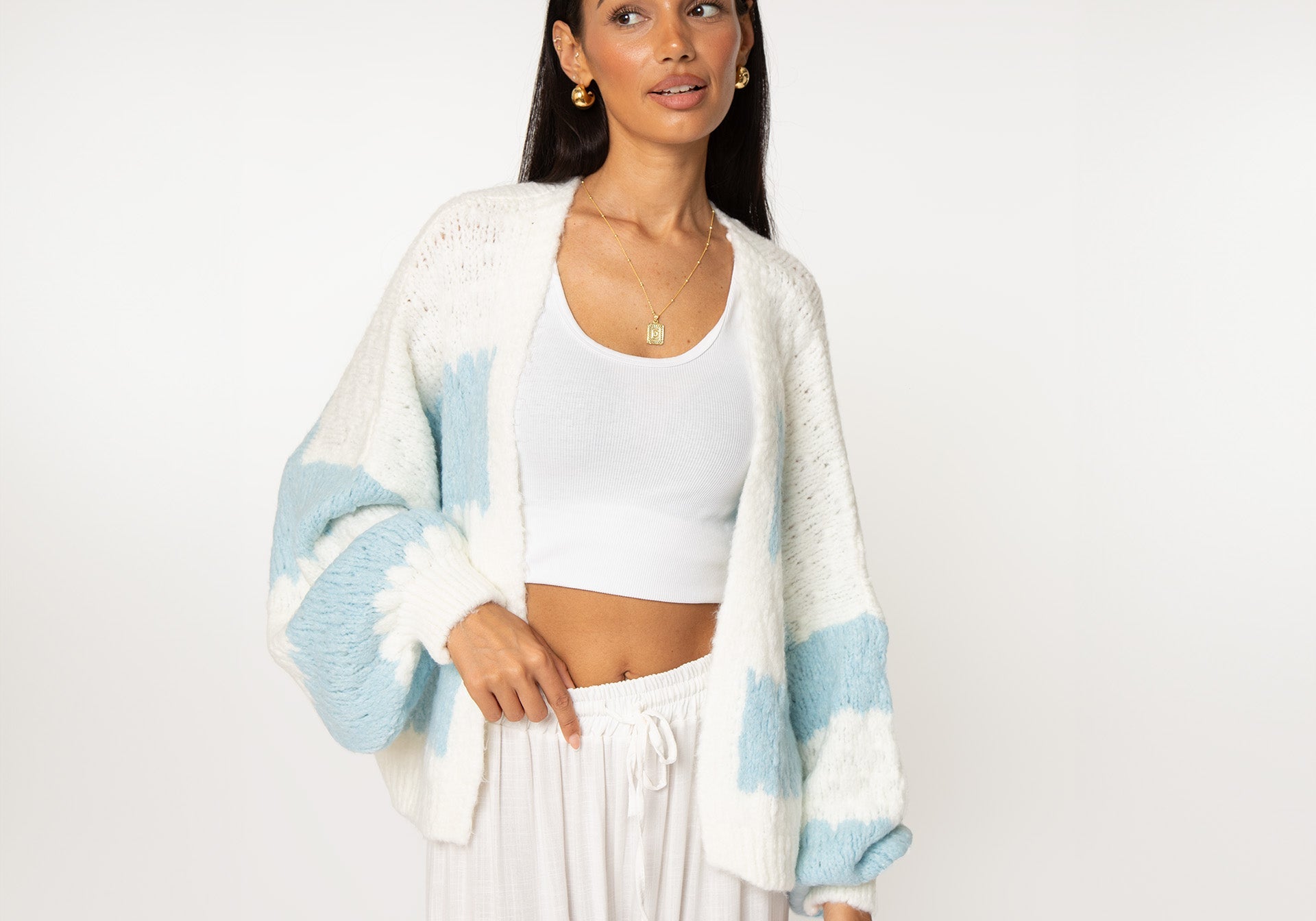 Bold Stripes Oversized Cardigan - JEWELINA